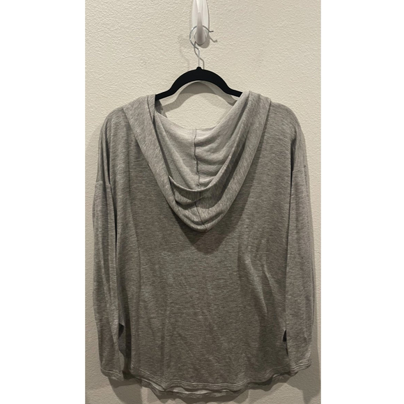 SILENCE + NOISE Grey Long Sleeve Hooded Sweatshirt - Picture 3 of 4